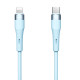 Nillkin Flowspeed Type - C към Lightning кабел от течен силикон , 27W син Nillkin Flowspeed Type - C към Lightning кабел от течен силикон , 27W син