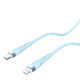 Nillkin Flowspeed Type - C към Lightning кабел от течен силикон , 27W син Nillkin Flowspeed Type - C към Lightning кабел от течен силикон , 27W син