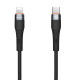 Nillkin Flowspeed Type - C към Lightning кабел от течен силикон , 27W черен Nillkin Flowspeed Type - C към Lightning кабел от течен силикон , 27W черен