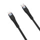Nillkin Flowspeed Type - C към Lightning кабел от течен силикон , 27W черен Nillkin Flowspeed Type - C към Lightning кабел от течен силикон , 27W черен