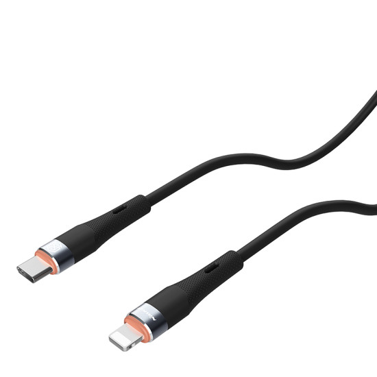 Nillkin Flowspeed Type - C към Lightning кабел от течен силикон , 27W черен Nillkin Flowspeed Type - C към Lightning кабел от течен силикон , 27W черен