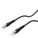 Nillkin Flowspeed Type - C към Lightning кабел от течен силикон , 27W черен Nillkin Flowspeed Type - C към Lightning кабел от течен силикон , 27W черен