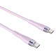 Nillkin Flowspeed Type - C към Type - C кабел от течен силикон , 60W лилав Nillkin Flowspeed Type - C към Type - C кабел от течен силикон , 60W лилав
