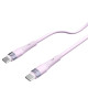 Nillkin Flowspeed Type - C към Type - C кабел от течен силикон , 60W лилав Nillkin Flowspeed Type - C към Type - C кабел от течен силикон , 60W лилав