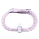 Nillkin Flowspeed Type - C към Type - C кабел от течен силикон , 60W лилав Nillkin Flowspeed Type - C към Type - C кабел от течен силикон , 60W лилав