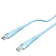 Nillkin Flowspeed Type - C към Type - C кабел от течен силикон , 60W син