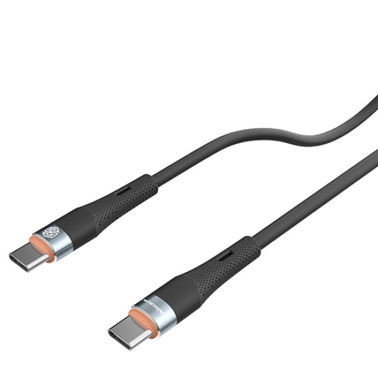 Nillkin Flowspeed Type - C към Type - C кабел от течен силикон , 60W черен Nillkin Flowspeed Type - C към Type - C кабел от течен силикон , 60W черен