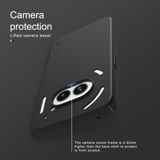 Noting phone 2A калъф твърд гръб Nillkin черен Noting phone 2A калъф твърд гръб Nillkin черен