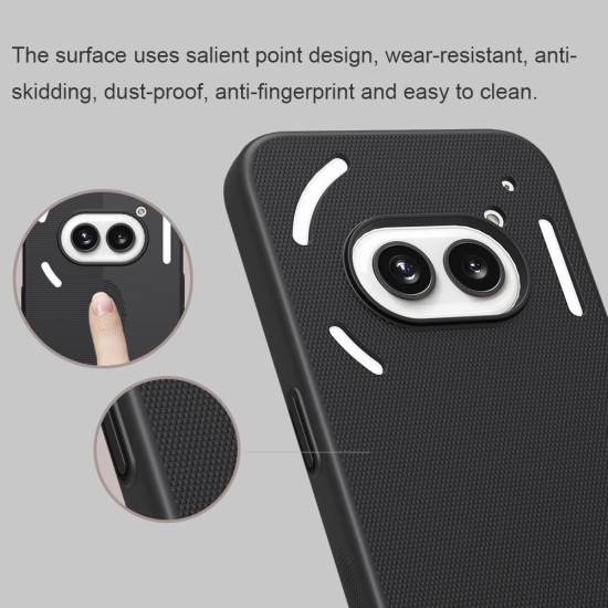 Noting phone 2A калъф твърд гръб Nillkin черен Noting phone 2A калъф твърд гръб Nillkin черен