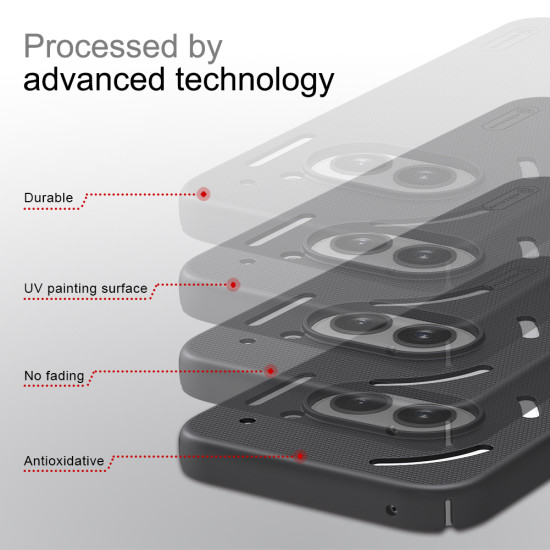 Noting phone 2A калъф твърд гръб Nillkin черен Noting phone 2A калъф твърд гръб Nillkin черен