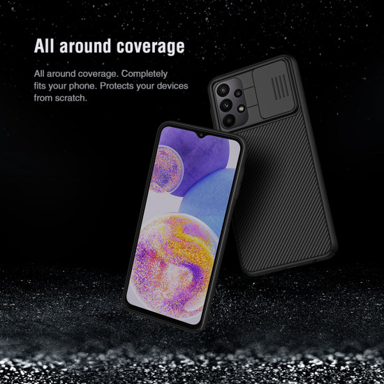 Samsung A23 4G твърд гръб със защита на камерата Nillkin черен Samsung A23 4G твърд гръб със защита на камерата Nillkin черен