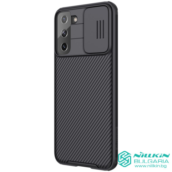 Samsung S21 Plus твърд гръб със защита на камерата Nillkin черен Samsung S21 Plus твърд гръб със защита на камерата Nillkin черен