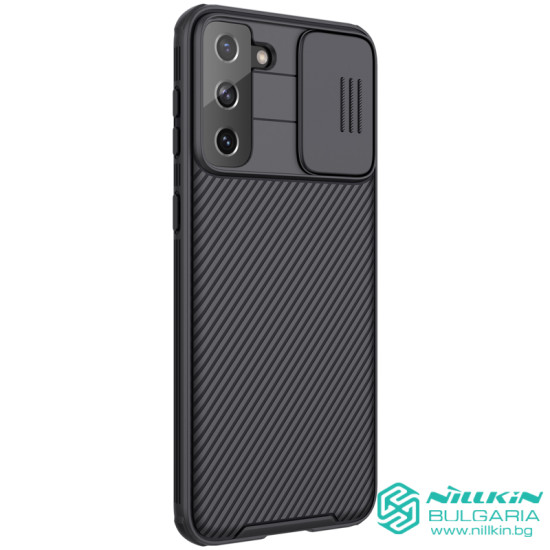 Samsung S21 Plus твърд гръб със защита на камерата Nillkin черен Samsung S21 Plus твърд гръб със защита на камерата Nillkin черен