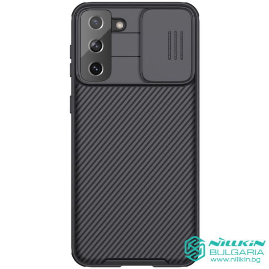 Samsung S21 Plus твърд гръб със защита на камерата Nillkin черен Samsung S21 Plus твърд гръб със защита на камерата Nillkin черен