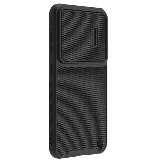 Samsung S23 Plus текстуриран калъф със защита на камерата Nillkin черен Samsung S23 Plus текстуриран калъф със защита на камерата Nillkin черен
