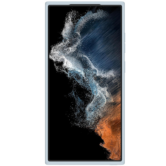 Samsung S23 Ultra силиконов калъф със защита на камерата сив Samsung S23 Ultra силиконов калъф със защита на камерата сив