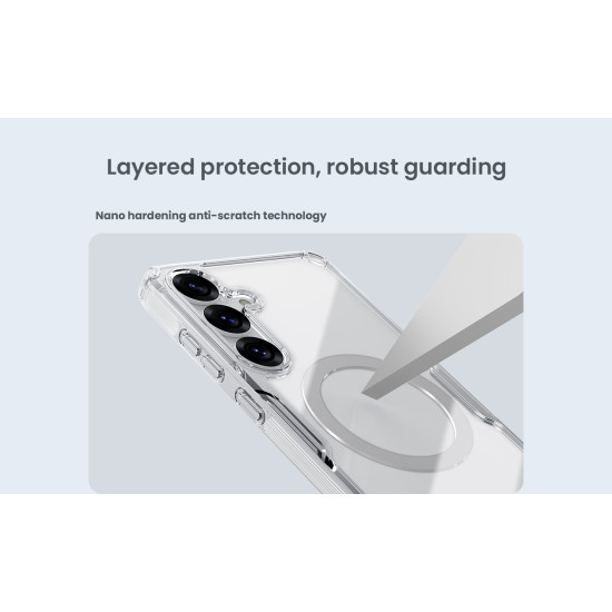 Samsung S25 магнитен Nature TPU Pro силиконов калъф прозрачен Samsung S25 магнитен Nature TPU Pro силиконов калъф прозрачен