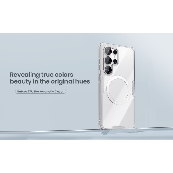 Samsung S25 Ultra магнитен Nature TPU Pro силиконов калъф прозрачен Samsung S25 Ultra магнитен Nature TPU Pro силиконов калъф прозрачен