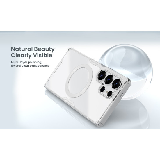 Samsung S25 Ultra магнитен Nature TPU Pro силиконов калъф прозрачен Samsung S25 Ultra магнитен Nature TPU Pro силиконов калъф прозрачен