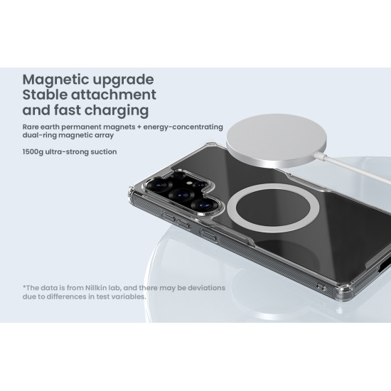 Samsung S25 Ultra магнитен Nature TPU Pro силиконов калъф прозрачен Samsung S25 Ultra магнитен Nature TPU Pro силиконов калъф прозрачен