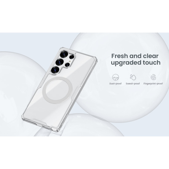 Samsung S25 Ultra магнитен Nature TPU Pro силиконов калъф прозрачен Samsung S25 Ultra магнитен Nature TPU Pro силиконов калъф прозрачен