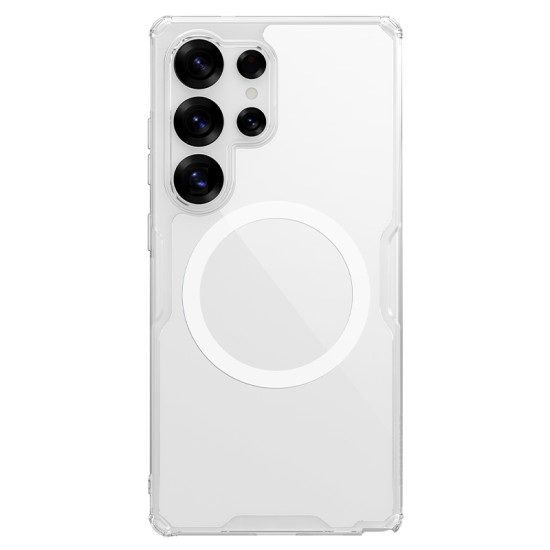 Samsung S25 Ultra магнитен Nature TPU Pro силиконов калъф прозрачен