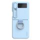 Samsung Galaxy Z Flip 4 5G силиконов калъф със защита на камерата син Samsung Galaxy Z Flip 4 5G силиконов калъф със защита на камерата син