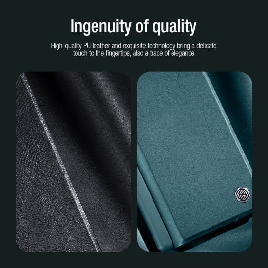 Samsung Galaxy Z Fold 3/W22 5G Кожен калъф Qin Samsung Galaxy Z Fold 3/W22 5G Кожен калъф Qin
