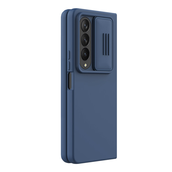 Samsung Galaxy Z Fold 4 5G силиконов калъф със защита на камерата син Samsung Galaxy Z Fold 4 5G силиконов калъф със защита на камерата син
