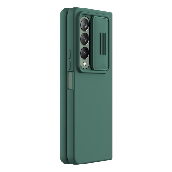 Samsung Galaxy Z Fold 4 5G силиконов калъф със защита на камерата зелен Samsung Galaxy Z Fold 4 5G силиконов калъф със защита на камерата зелен