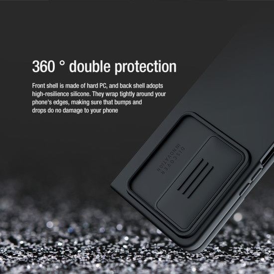 Samsung Galaxy Z Fold 4 5G силиконов калъф със защита на камерата син Samsung Galaxy Z Fold 4 5G силиконов калъф със защита на камерата син