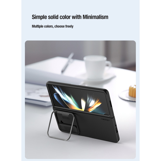 Samsung Galaxy Z Fold 5 5G силиконов калъф със защита на камерата черен Samsung Galaxy Z Fold 5 5G силиконов калъф със защита на камерата черен
