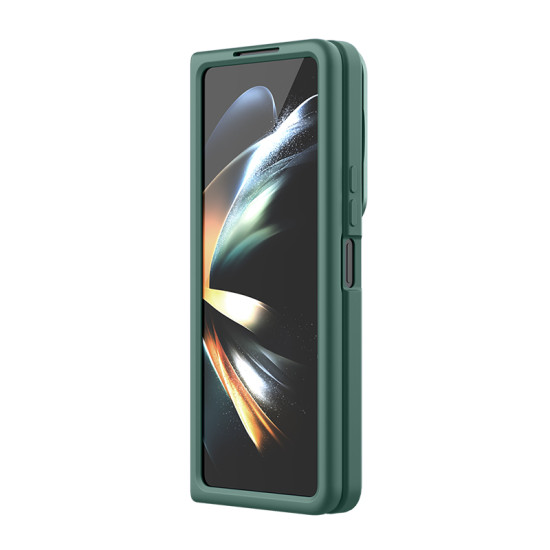 Samsung Galaxy Z Fold 5 5G силиконов калъф със защита на камерата зелен Samsung Galaxy Z Fold 5 5G силиконов калъф със защита на камерата зелен