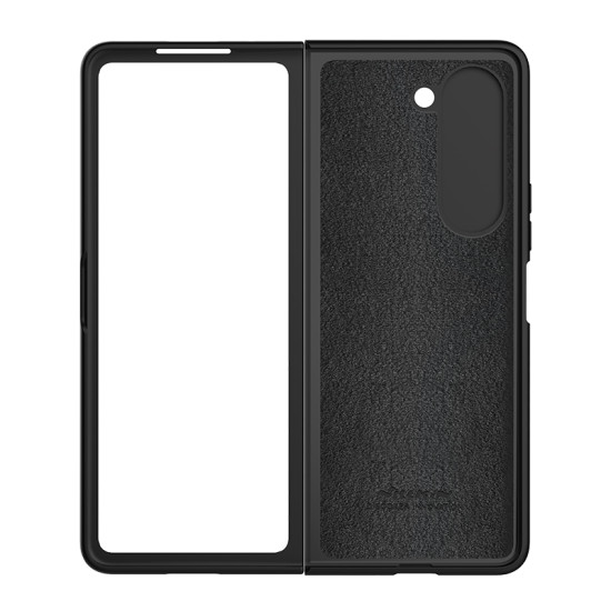 Samsung Galaxy Z Fold 5 5G силиконов калъф със защита на камерата черен Samsung Galaxy Z Fold 5 5G силиконов калъф със защита на камерата черен