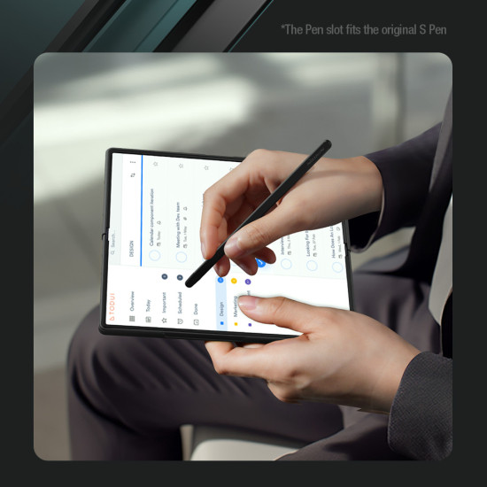 Силиконов калъф Flex Pure Fold Case (S Pen version) за Samsung Galaxy Z Fold 6 5G черен Силиконов калъф Flex Pure Fold Case (S Pen version) за Samsung Galaxy Z Fold 6 5G черен