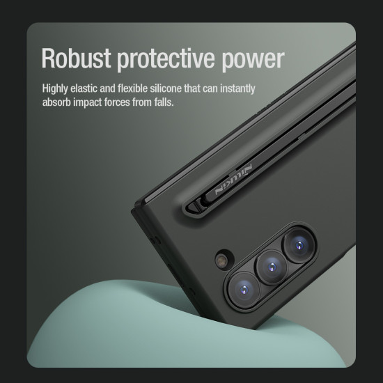 Силиконов калъф Flex Pure Fold Case (S Pen version) за Samsung Galaxy Z Fold 6 5G черен Силиконов калъф Flex Pure Fold Case (S Pen version) за Samsung Galaxy Z Fold 6 5G черен