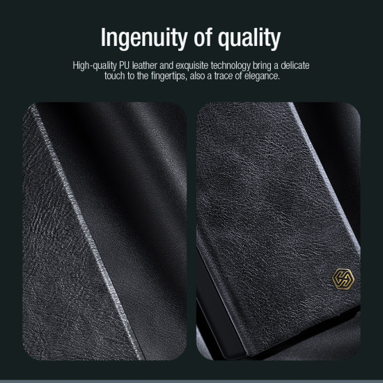 Samsung Z Fold 6 5G Qin Pro leather case Black Samsung Z Fold 6 5G Qin Pro leather case Black