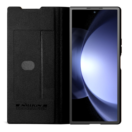 Samsung Z Fold 6 5G Qin Pro leather case Black Samsung Z Fold 6 5G Qin Pro leather case Black