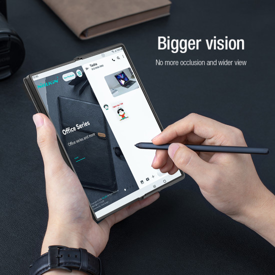 Samsung Z Fold 6 5G Qin Pro leather case Black Samsung Z Fold 6 5G Qin Pro leather case Black