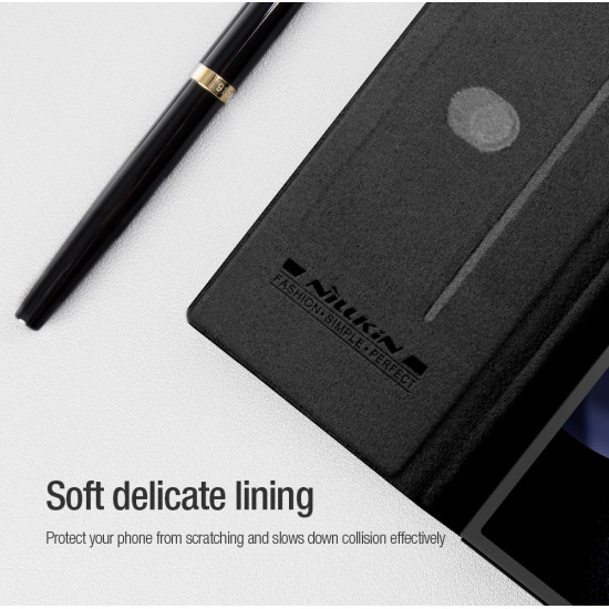 Samsung Z Fold 6 5G Qin Pro leather case Black Samsung Z Fold 6 5G Qin Pro leather case Black