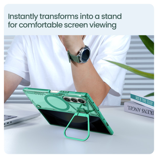 Samsung Z Fold 6 5G Iceblade Fold магнитен прозрачен твърд гръб черен Samsung Z Fold 6 5G Iceblade Fold магнитен прозрачен твърд гръб черен