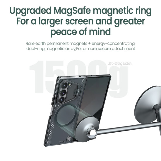 Samsung Z Fold 6 5G Iceblade Fold магнитен прозрачен твърд гръб черен Samsung Z Fold 6 5G Iceblade Fold магнитен прозрачен твърд гръб черен