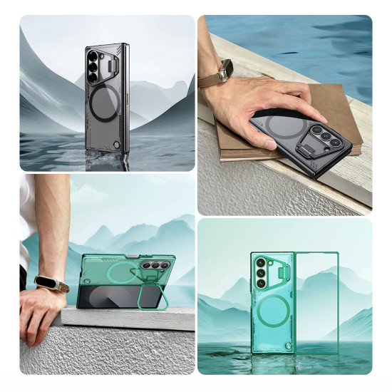 Samsung Z Fold 6 5G Iceblade Fold магнитен прозрачен твърд гръб черен Samsung Z Fold 6 5G Iceblade Fold магнитен прозрачен твърд гръб черен