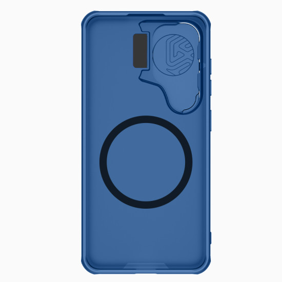 Samsung S24 Plus магнитен твърд гръб със защита на камерата син Samsung S24 Plus магнитен твърд гръб със защита на камерата син
