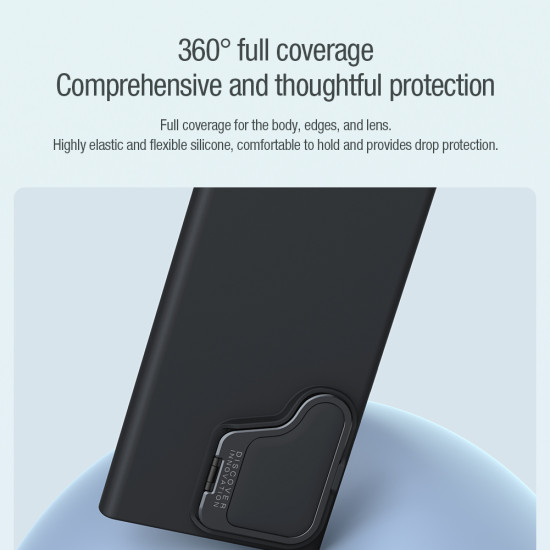 Samsung S24 Ultra силиконов магнитен калъф Silky Prop със защита на камерата черен Samsung S24 Ultra силиконов магнитен калъф Silky Prop със защита на камерата черен