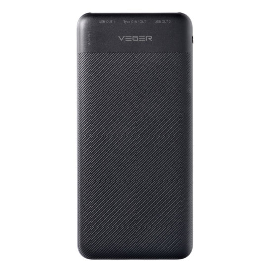 Външна батерия VEGER 10000 mAh PD QC3.0 2A 20W A11S (W1133S) Външна батерия VEGER 10000 mAh PD QC3.0 2A 20W A11S (W1133S)