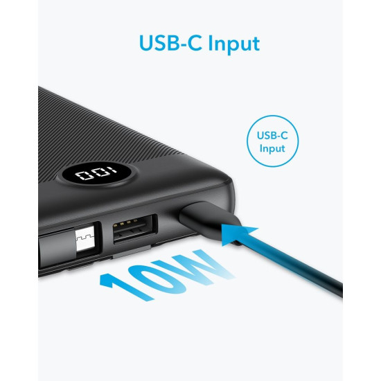 Външна батерия VEGER 10000 mAh с вградени кабели Micro USB / Type C / Lightning C10 (W1116) Външна батерия VEGER 10000 mAh с вградени кабели Micro USB / Type C / Lightning C10 (W1116)