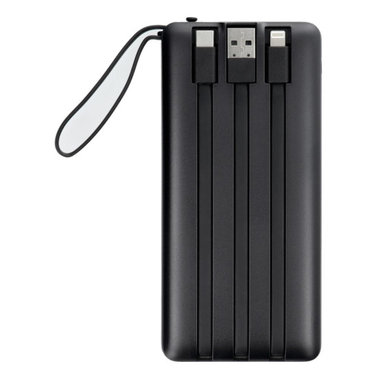 Външна батерия VEGER 10000 mAh с вградени кабели Micro USB / Type C / Lightning C10 (W1116) Външна батерия VEGER 10000 mAh с вградени кабели Micro USB / Type C / Lightning C10 (W1116)