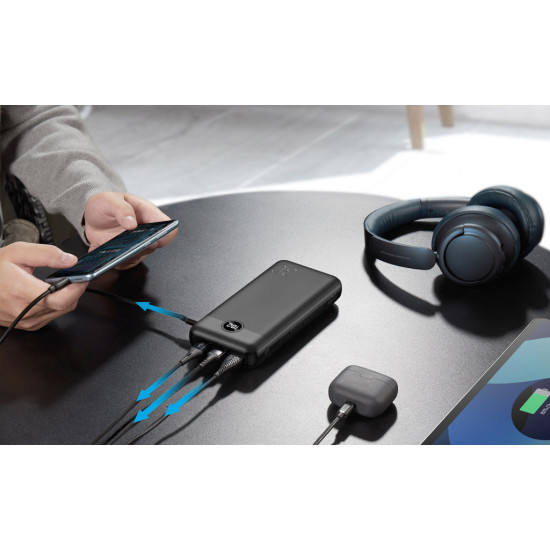 Външна батерия VEGER 30000 mAh PD QC3.0 3A 20W L30 (W3008PD) Външна батерия VEGER 30000 mAh PD QC3.0 3A 20W L30 (W3008PD)