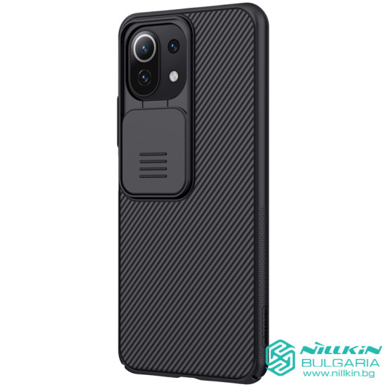Mi 11 Lite 5G NE твърд гръб със защита на камерата Nillkin черен Mi 11 Lite 5G NE твърд гръб със защита на камерата Nillkin черен